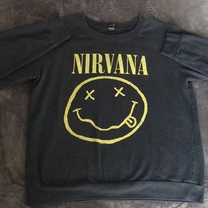 Women’s Large NIRVANA crewneck (FOREVER 21)